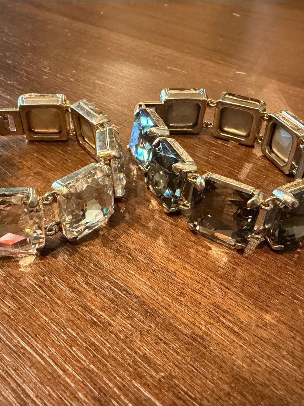 J. Crew Clear and Smoke Crystal Link Bracelet (15 each) - Picture 3 of 3